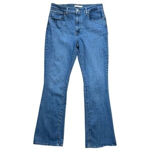 LEVI'S 725 High Rise Bootcut Jeans Womens 32 Medium Blue 29" Inseam Stretch EUC